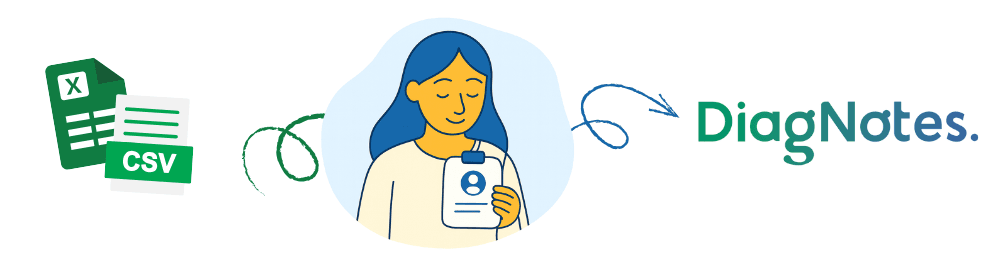 Importation des patients fichier csv vers DiagNotes Importer ses patients depuis un fichier csv vers DiagNotes
