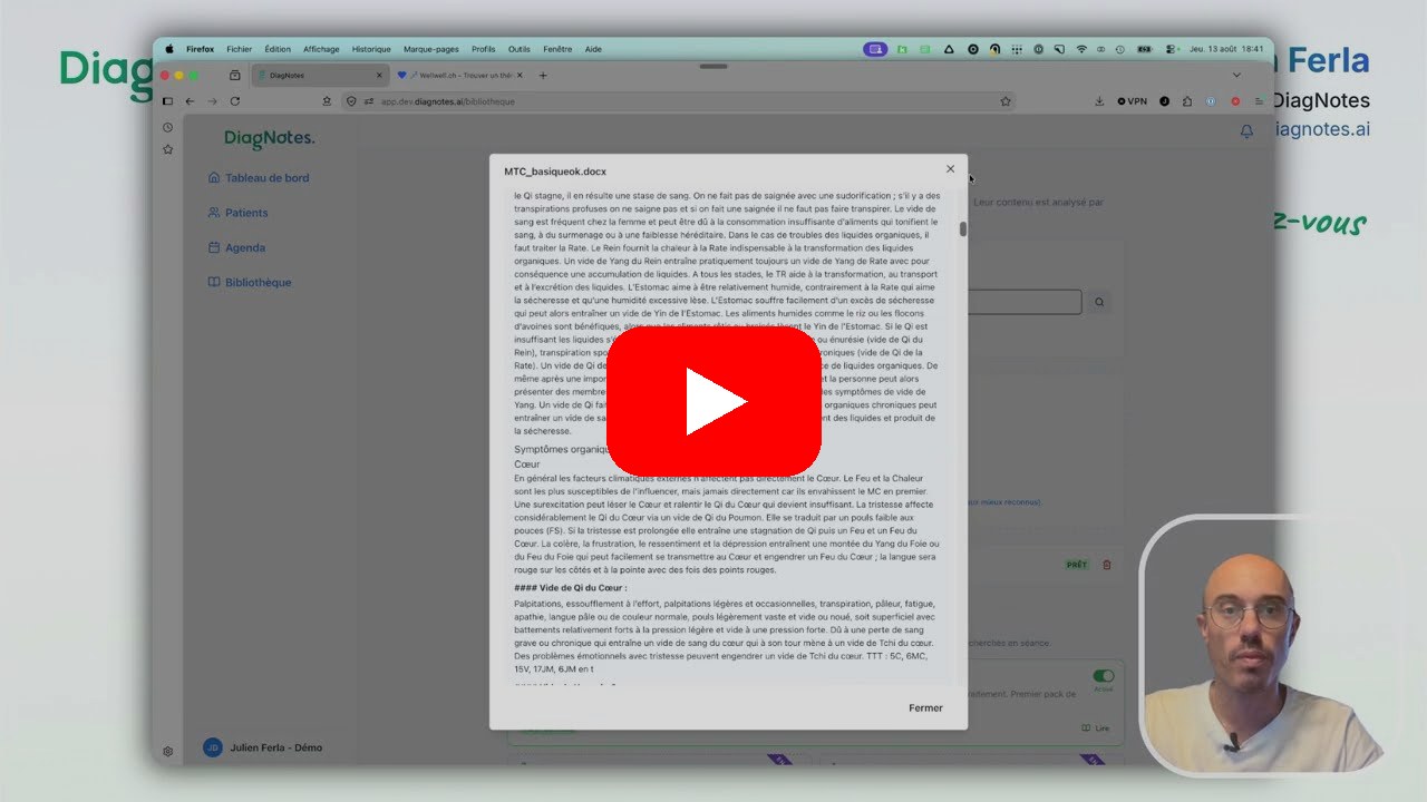 Regarder la démo Bibliothèque + Packs de Savoir sur YouTube