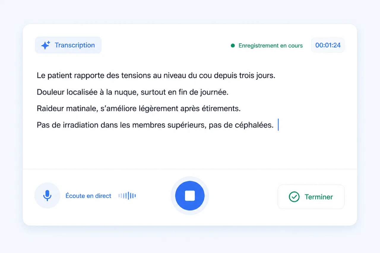 Notes vocales : DiagNotes transcrit fidèlement