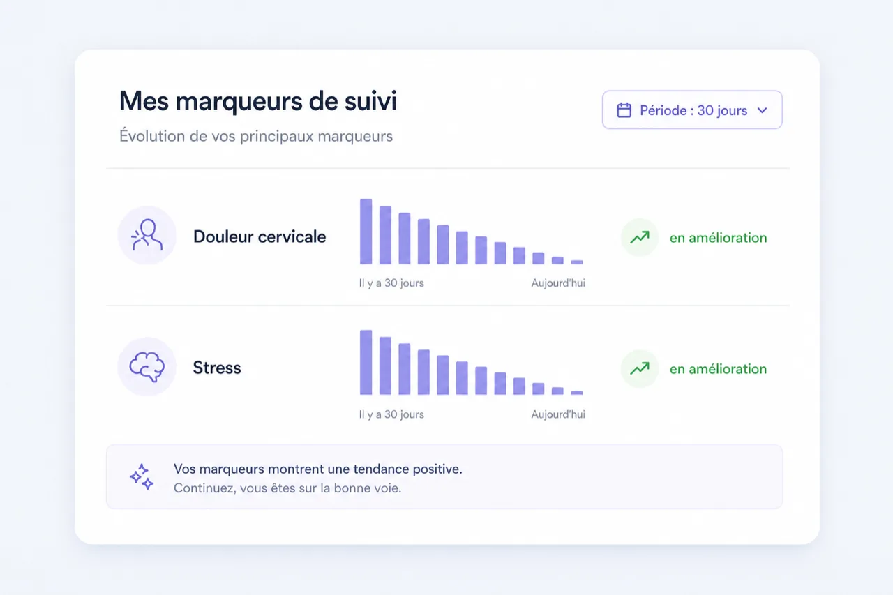 Suivi intelligent : Vos marqueurs, votre lecture